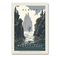 Kenai Fjords AK Whale Watching Vertical Sticker
