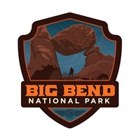 Big Bend Balanced Rock Emblem Sticker
