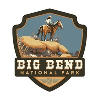 Big Bend Desert Vista Emblem Sticker