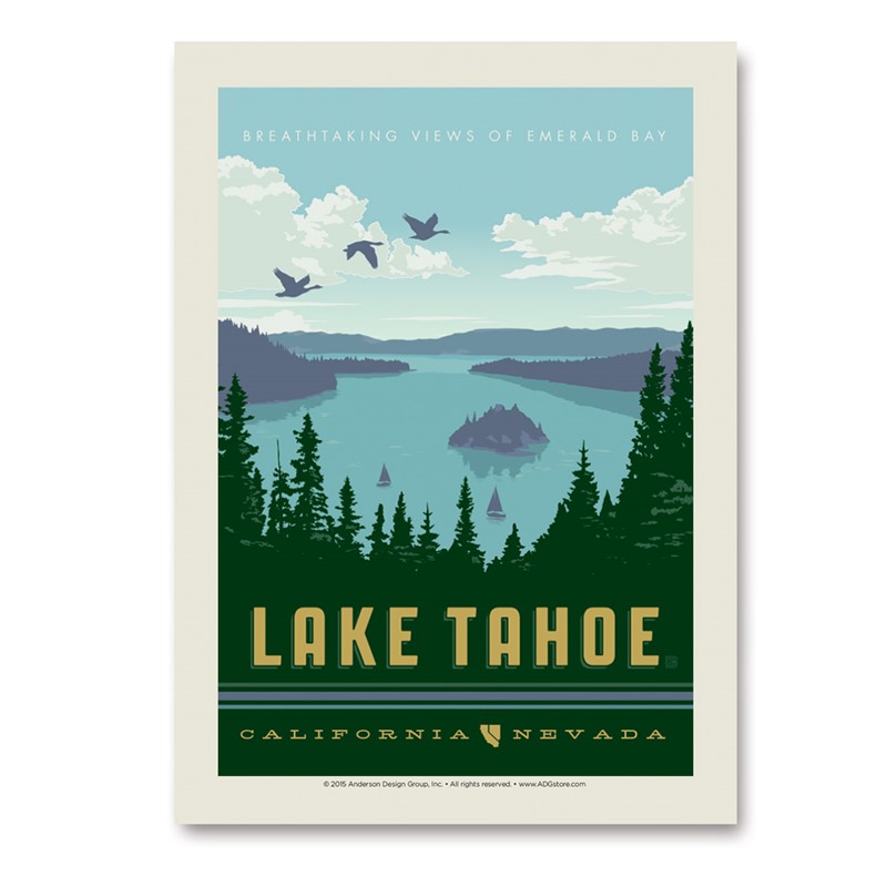 Lake Tahoe Vertical Sticker