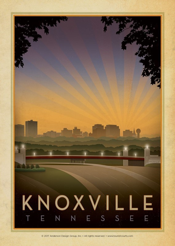 Knoxville Skyline Postcards