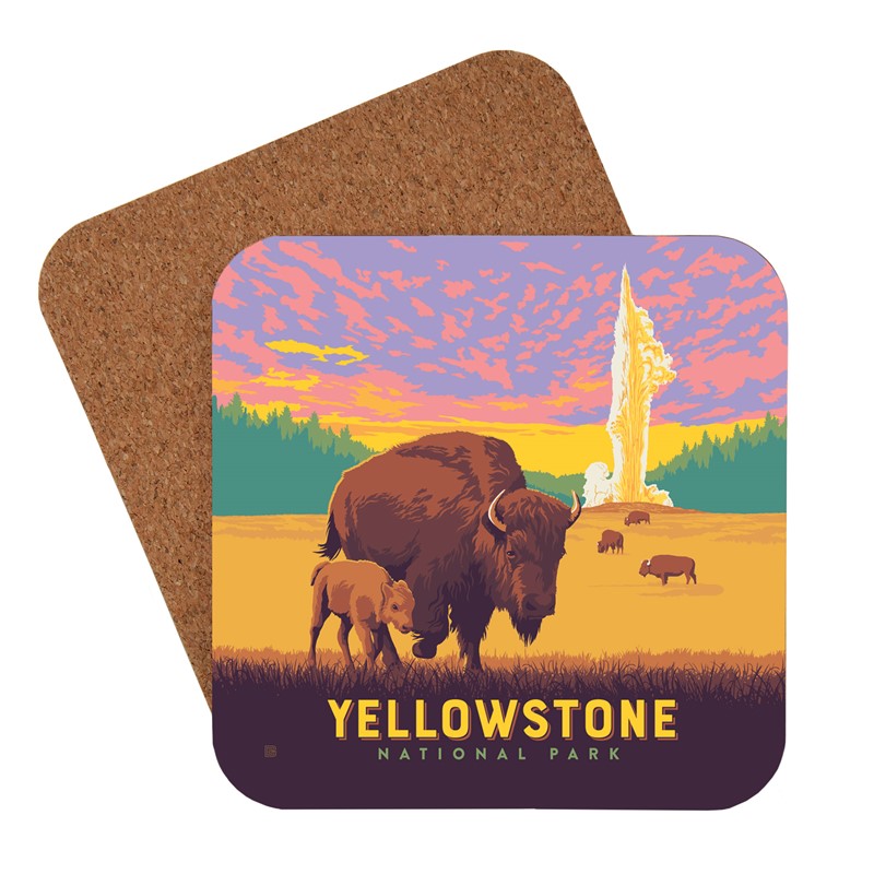 Yellowstone Coaster Set (Set of 4)